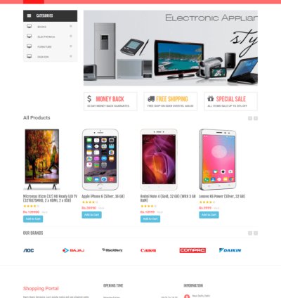 Online Shopping Portal Electronics Project