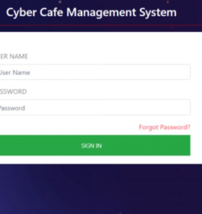 Cyber Cafe Management System Using PHP & MySQL
