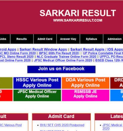 Download Sarkari Result Website Template - HTML & CSS Free