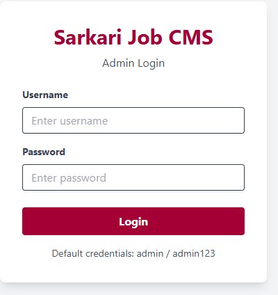 Sarkari Result PHP Script - Advanced Job Portal CMS with Auto Import